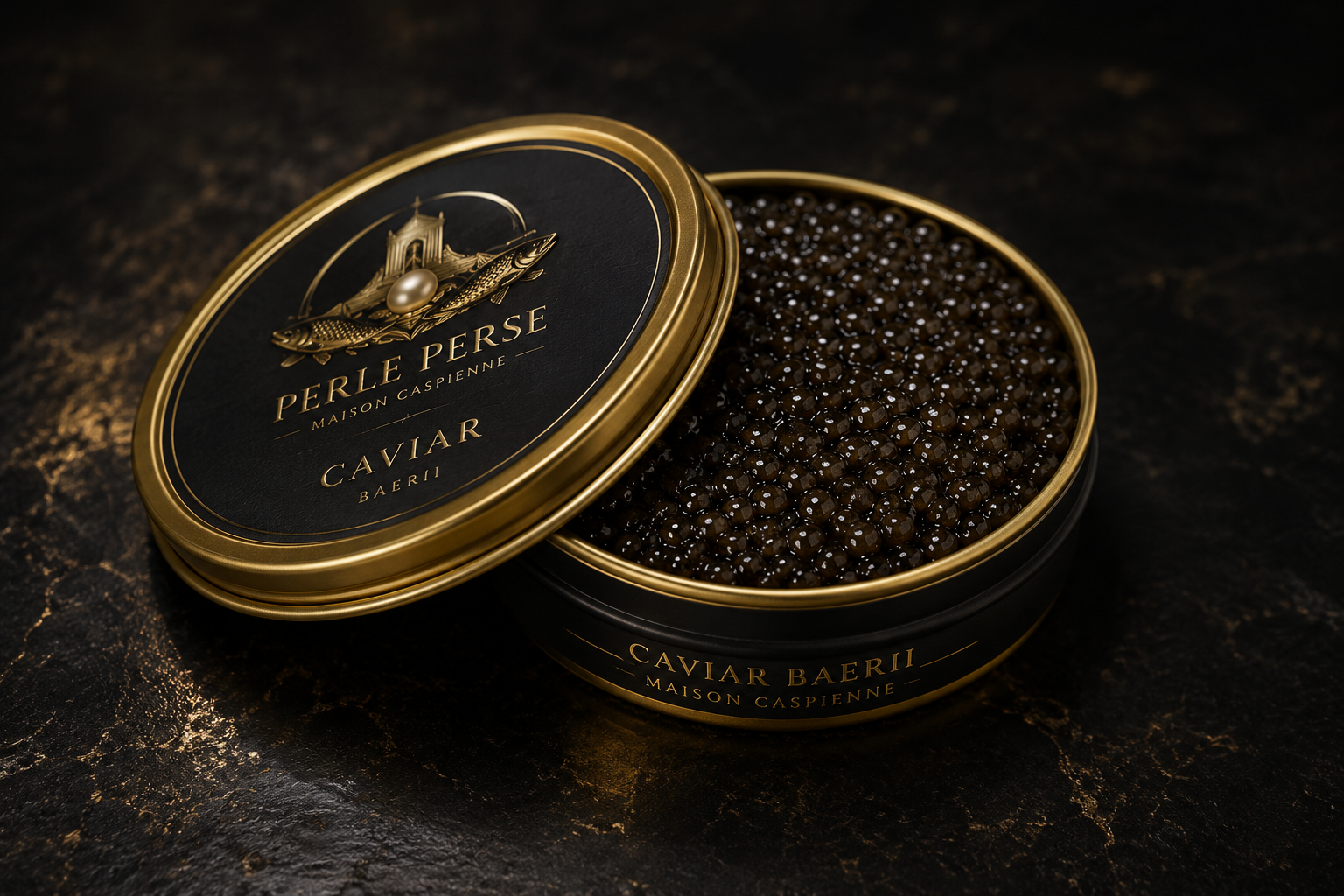 Gros plan sur des grains de caviar